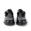 Youth Womens Lach T-Bar Leather Black