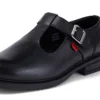 Youth Womens Lach T-Bar Leather Black
