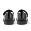 Youth Womens Lachly Brogue T Bar Patent Leather Black
