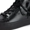 Youth Womens Tovni Hi Stack Chain Patent Leather Black