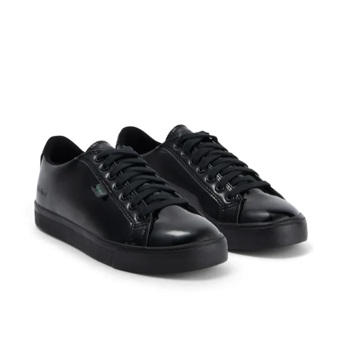 Youth Womens Tovni Lacer Leather Alternative Patent Leather Black