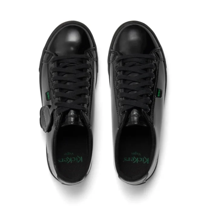 Youth Womens Tovni Lacer Leather Alternative Patent Leather Black