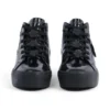 Youth Womens Tovni Stack Hi Flower Patent Leather Black