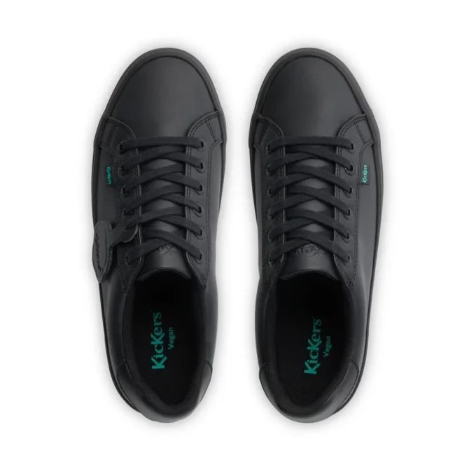 Youth Womens Tovni Stack Leather Alternative Black