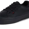 Youth Womens Tovni Stack Leather Black